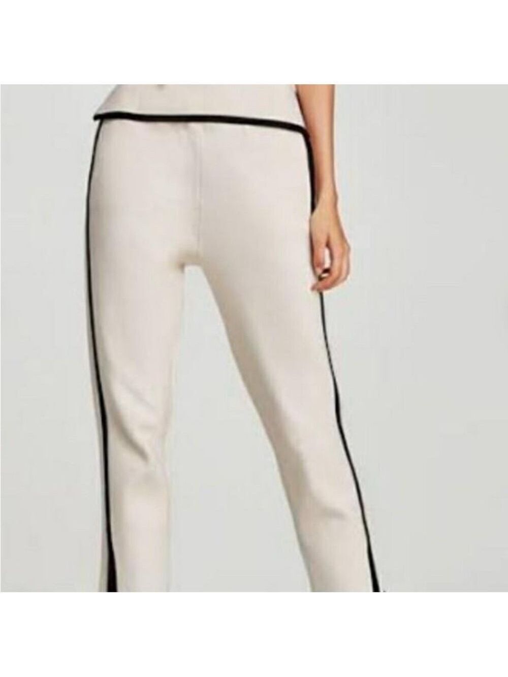 Zara Knitwear Collection Lagenlook Soft and Cozy Knit Cropped Pull-On Pants M H